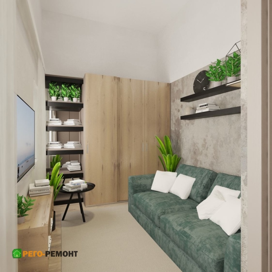 Интерьер гостевой в коттедже 109 м2